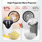 1200W Popcorn Machine Household Mini Electric Blower Automatic Popcorn Maker with A Swirl The Non-stick Liner DIY Corn Popper