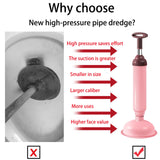 Manual Vacuum Toilet Pipe Plunger Silicone Super Suction Cups Quickly Unblock Household Toilet Sewer Dredging Plunger Dredge Too