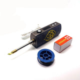 USB Adust 5-80W Electric Soldering Irons Wireless Mobile Portable Internal Heating Soldering Station 2500MAH 70*33*23MM Sliver