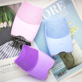 Free shipping Silicone Gel Cleansing System Facial Brush Rechargeable Electric Beauty Massage Instrument Sonic Cleaner
