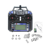 FS-i6 6CH 2.4G AFHDS 2A LCD Transmitter with iA6 Receiver and Monitor Stand for RC Heli Glider Quadcopter Drone