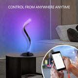 Tuya Smart S Shape Table Lamp Wifi Spiral Bedside Lamp Colorful Decoration Serpentine Night Light With Alexa Google Smart Life