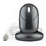 2.4G Wireless Rechargeable Mouse 3-gear Adjustable DPI Ergonomic Optical Mouse with 3-port USB Hub Charging Dock