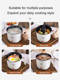 220V Multifunctional Electric Cooker Heating Pan Electric Cooking Pot Machine Hotpot Noodles Rice Eggs Soup double Steamer