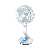 Solar/USB Desk Adjustable Folding Fan With LED Light Charging Multifunction Mini Portable Solar Panel Desktop Emergency Lamp