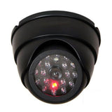 Waterproof Dummy Camera Bullet Flashing Red LED Outdoor Indoor Fake CCTV Security Simulation Camera black Support Dropshiping