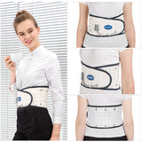 Lumbar Support Adjustable Lower Back Brace Stretcher Lumbar Traction Device Decompression Back Belt Breathable Waist Belt