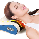 Neck Massager Shiatsu Shoulder Back Massager Heat Massage Pillow 16 Heads 3 Modes for Back Cervical Shoulder Muscle Pain Relief