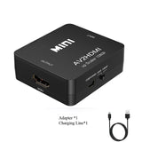 RCA To HD Adapter 3 RCA Converter HD Cable Adaptor CVBS Composite Video Audio 1080P Aux Adapters Accessories For TV AV PC