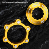 MUQZI Bike Centerlock to 6-Hole Adapter Bike Hub Center Lock Conversion Adapter for Mountain Bikes Bike Hub Adapter
