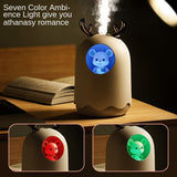 USB Mini Electric Air Humidifier Silent Aromatherapy Diffuser Ultrasonic Mist Maker Car For Home Bedroom LED Colorful Night Ligh