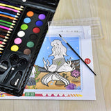 150 Pcs/Set Drawing Tool Kit with Box Painting Brush Art Marker Water Color Pen Crayon Kids Gift 2021