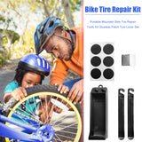 Portable Mountain Bike Tire Repair Tools Kit Glueless Patch Lever MTB Bicycle Flat Tyre Repair Tool Set