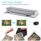 A3/ A4 /A6 Thermal Pouch Laminator with 2 Roller Fast Warm-up Photos File Laminating Machine with Trimmer and Corner Rounder