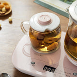 220V 0.8L Electric Glass Kettle Multifunctional Cooking Pot Household Electric Health Preserving Pot Tea Dessert Cooking Pot