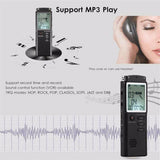 MP3 Player 8GB/16GB/32GB Voice Recorder USB Professional 96 Hours Dictaphone Digital Audio Voice Recorder With WAV