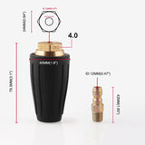 Car Washer Cleaning  1/4" High Pressure Washer Rotating Turbo Nozzle Spray Tip 2.5-4 GPM Quick Connect Rotating 360 Degree