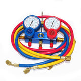 R134A/410 AC Air Conditioner Dual Manifold Gauge Set Double Table Fluorine Refrigeration Auto Diagnostic Tools Kit