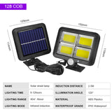 LED Solar Powered Wall Light Outdoor Waterproof PIR Motion Sensor Lighting Park Courtyard Fence Street Garden Decoration Lamp