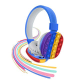 2021 New Decompression 5.0 Goston Stereo Headset Creative Silicone Bubble Fidget Toys Luminou Large Simpl Fidget Toy for Kid