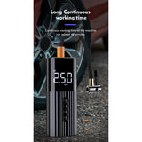 Mini Air Pump Compressor Digital Wired Tyre Inflatable Pump LED Flash Light for Car Motorcycle Bicycle