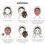 Electric EMS Facial Mask Red Light Therapy Beauty Vibration Anti Aging Wrinkle Rejuvenation Skin Silicone Face Massager Mask