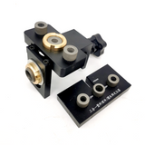 Upgraded 3 In 1 Doweling Jig Woodworking Adjustable 3-10mm Pocket Hole Jig,Alloy Drilling Guide Locator for Fast Splicing Board