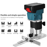 800W Wood Router Machines Tool Combo Kit Electric Woodworking Power Carpentry Manual Trimmer Tools EU Plug