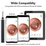 3.9mm Ear Cleaner Wifi Wireless Otoscope Camera Visual Sticks Oral Inspection Endoscope Wax Removal Non-slip for Adults Kids