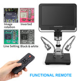Andonstar Hot Digital Microscope long Lenses for Soldering AD206 with LCD Display AD206 Black&white 1080P Scope Soldering Tools