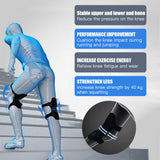 OLIECO Knee Joint Protection Booster Spring Rebound Power Lift Joint Support Proffessional Sports Knee Leg Pads 1PCS or 1 Pair