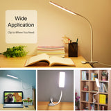 KEXIN Flexible LED USB Clip-on Table Desk Lamp 3 Mode Reading Vintage Night Light