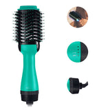Professional One Step Below Hair Dryer Brush 2 In 1 Straightener and Curler Hot Air Curling Iron Rotating Comb Hot Air