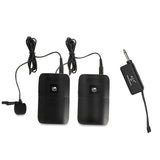 2pcs Wireless Microphone Clip Lapel Microphones Portable Lapel Clip VHF Microphone With USB Cable And Transmitter