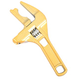 Bathroom Adjustable Wrench Short Handle and Large Opening Shifting Wrench Bathroom Spanner for Pipe Air Conditioner Maintenance