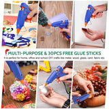 20W Heating Hot Melt Glue Gun 30pcs Melt Glue Sticks For Kids School DIY Arts Crafts Projects Home Quick Repairs Power Tools