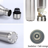 Secret Hidden Safe Steel Water Bottle Safe Money Box Secret Stash Spot Can Hidden Safes Storage Compartment for Cards Keys Cash