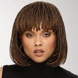 Braid Wig Female Short Hair Bob Wig Full Top Chemical Fiber Headgear Box Braid Wig