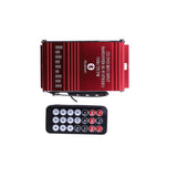 Mini Car Amplifier 2 Channel HIFI Audio Power Amplifier Bluetooth Stereo Car Theater Amp with FM Radio USB/TF/AUX