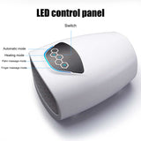 Electric Hand Massager Gas Pressure Hot Compress 3 Gears Electric Finger Joint Palm Massage Machine for Relief Arthropathy
