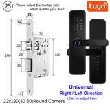 RAYKUBE X5 Biometric Fingerprint Security Intelligent Tuya Smart WiFi Password Electronic Door Lock To Open The Door Remotely