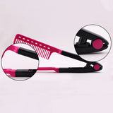 V Shape Folding Hair Brush Hair Straightener Tangle Comb Salon Hairdressing Barber Hair Cutting Comb Hairbrush Styling Tool