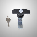 2pcs Anti-theft T-shape Handle Locks with Keys T Handle Garage Door Lock for Distribution Cabinet Caravan Trailer RV Toolbox