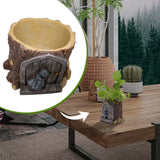 Garden Bonsai Indoor Outdoor Succulent Plant Flower Pot Office Resin Craft Desktop Gifts Ornament With Drainage Hole Cute Dwarfs