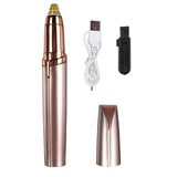 Women Electric Eyebrow Trimmer Usb Rechargeable Eye Brow Epilator Mini Lipstick Shaper Shaver Painless Razor Facial Hair Remover