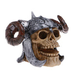 Resin Simulation Head Bone Skull Shape Terrarium Reptile Hide Cave Aquarium Fish Tank Landscape Decor Ornament
