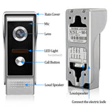 Video Door Phone Doorbell Outdoor Camera IR Night Vision 700TVL Waterproof Video Intercom System Doorphone for Home