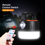 Solar LED Camping Light USB Rechargeable Bulb For Outdoor Tent Lamp Portable Lanterns Emergency Lights Hurricane For BBQ Hiking