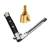 1Pcs Foldable Combs Hair Trimmer Comb Brush &amp; 1Set Stainless Steel Ear Nose Trimmer Razor