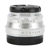 25mm F1.8 Manual Prime Lens Durable F1.8 Manual Focus Lens with Lens Cover for GM1 GM5 GM7 GX1 for E‑M10 E‑PL9 GF9 GF10